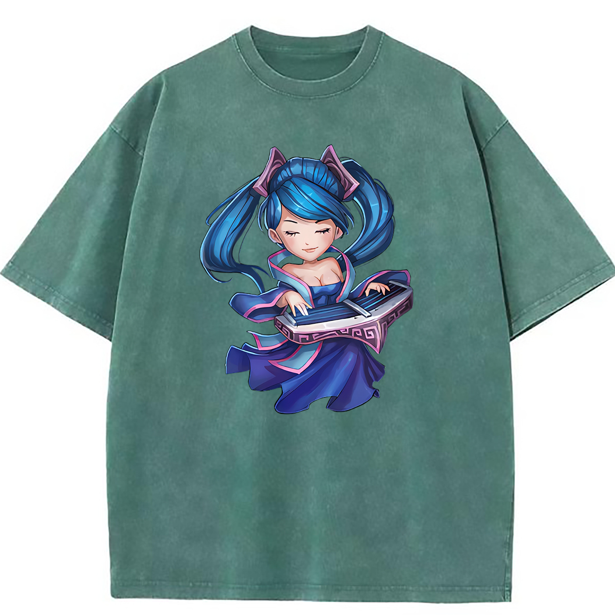 （画像用） リーグ・オブ・レジェンド League of Legends LOL 綿100% ヴィンテージ風 半袖Tシャツ（フロントプリント）